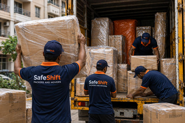 Packers and movers in Aurangabad packing household goods for home shifting